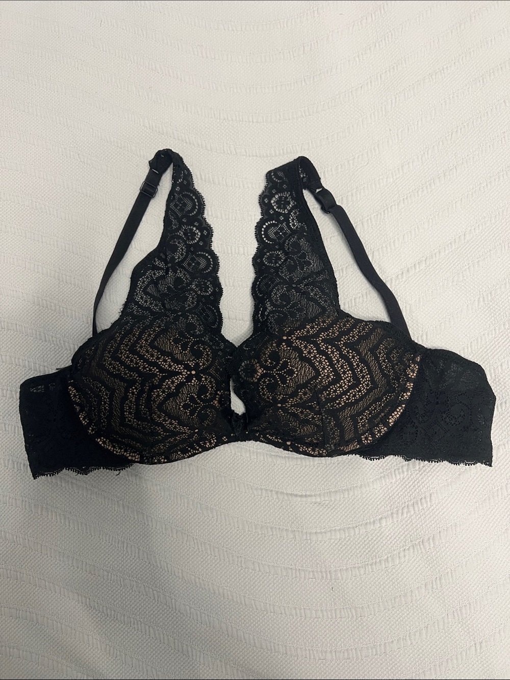 intimissimi Black Lace Push-Up Racerback Bra